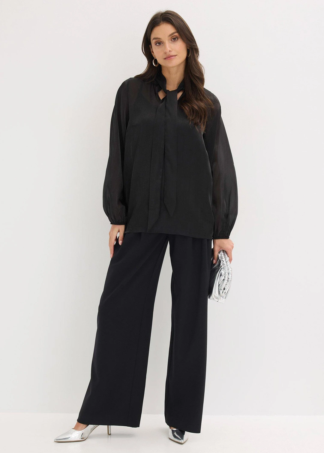 Pantalon large à pinces - 2