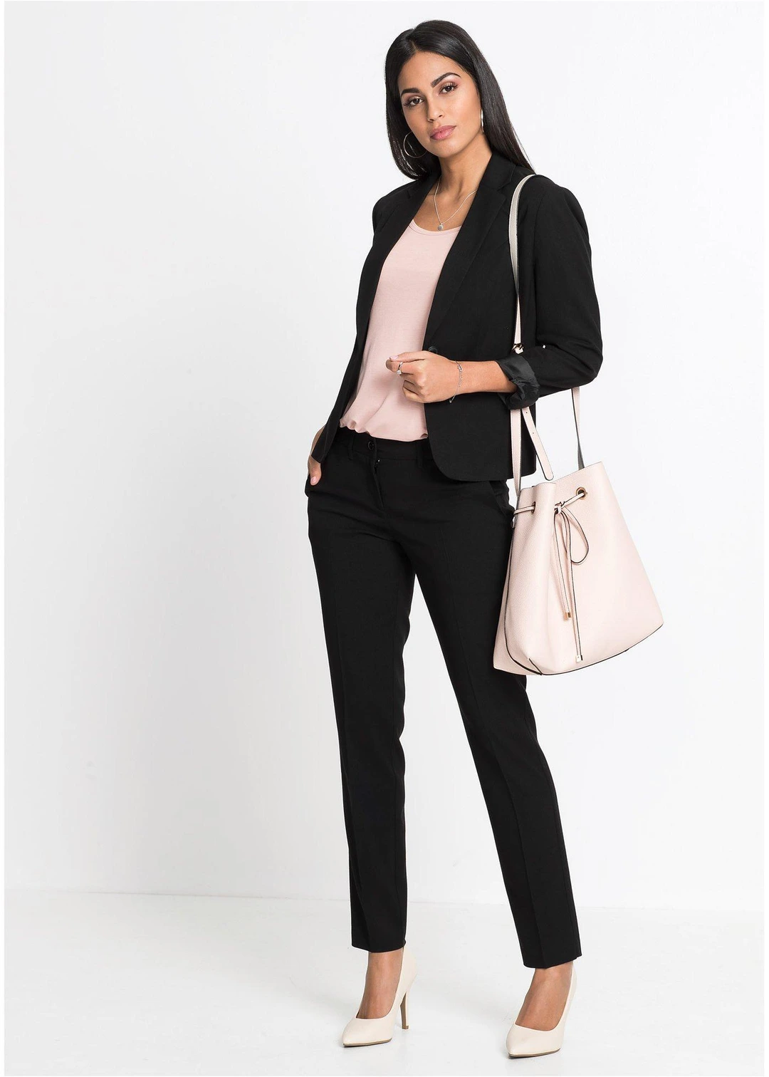 Blazer à poches passepoilées, petite stature