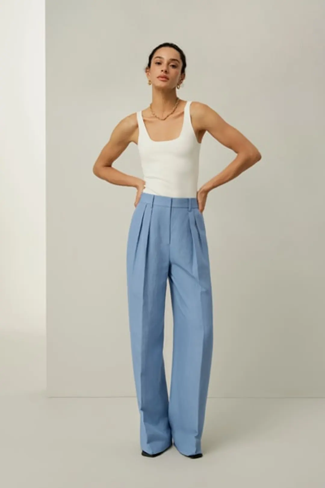Pantalon Large Soie Lin - Pantalon Été Respirant