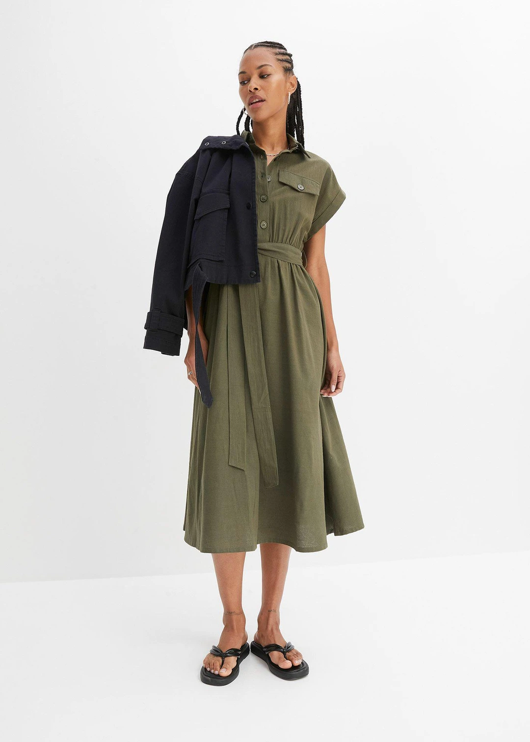 Robe midi 100% coton