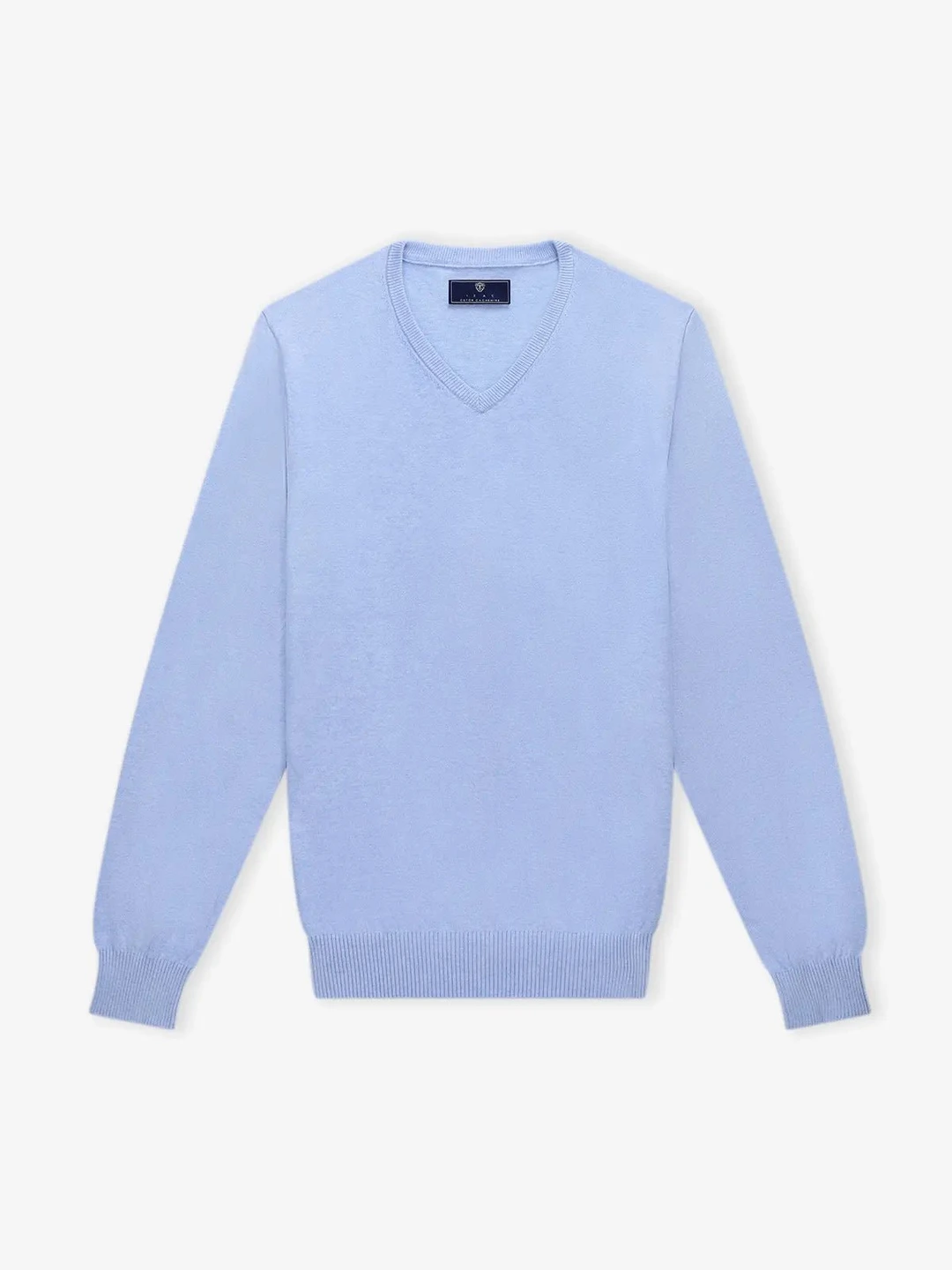 IZAC - Pull col V bleu ciel
