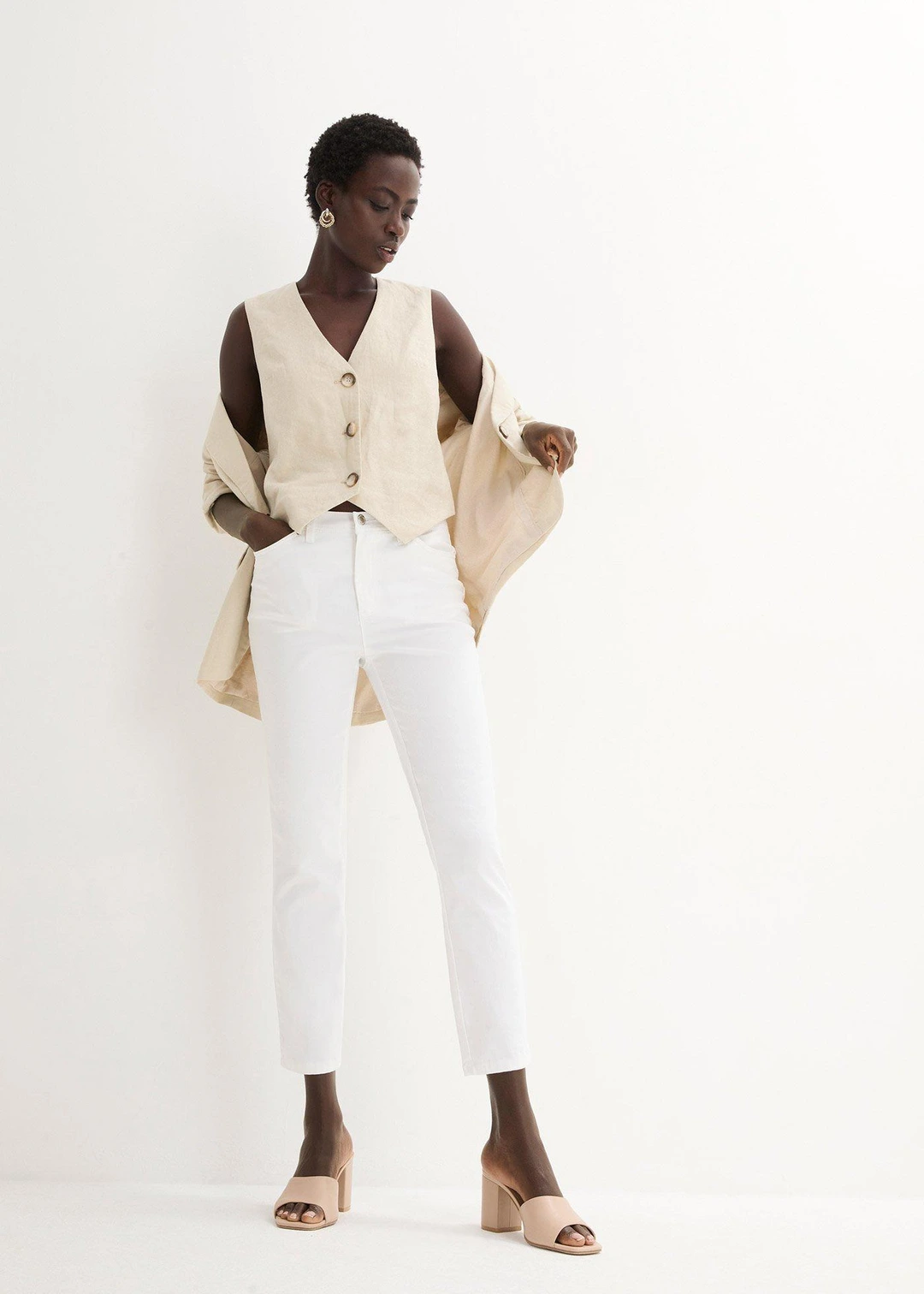 Pantalon en coton extensible - 2