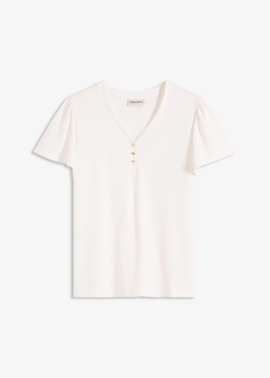 T-shirt à col boutonné
