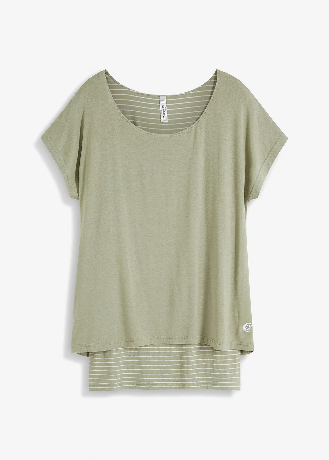 T-shirt long en viscose douce et extensible