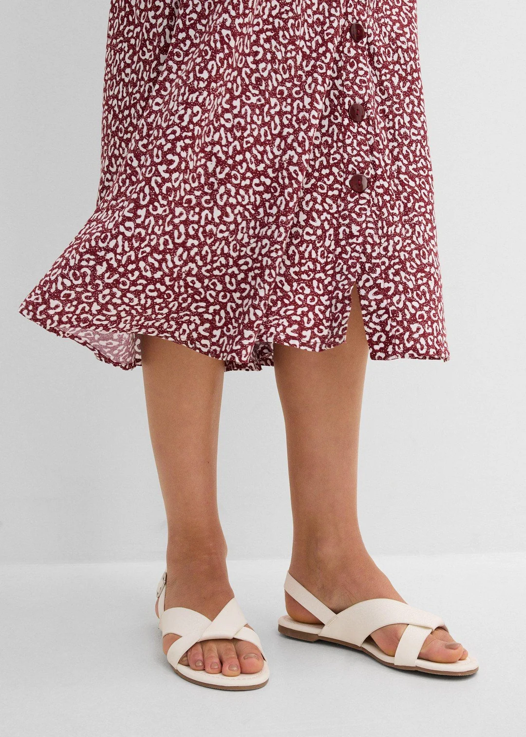 Jupe midi en viscose avec poches - 3