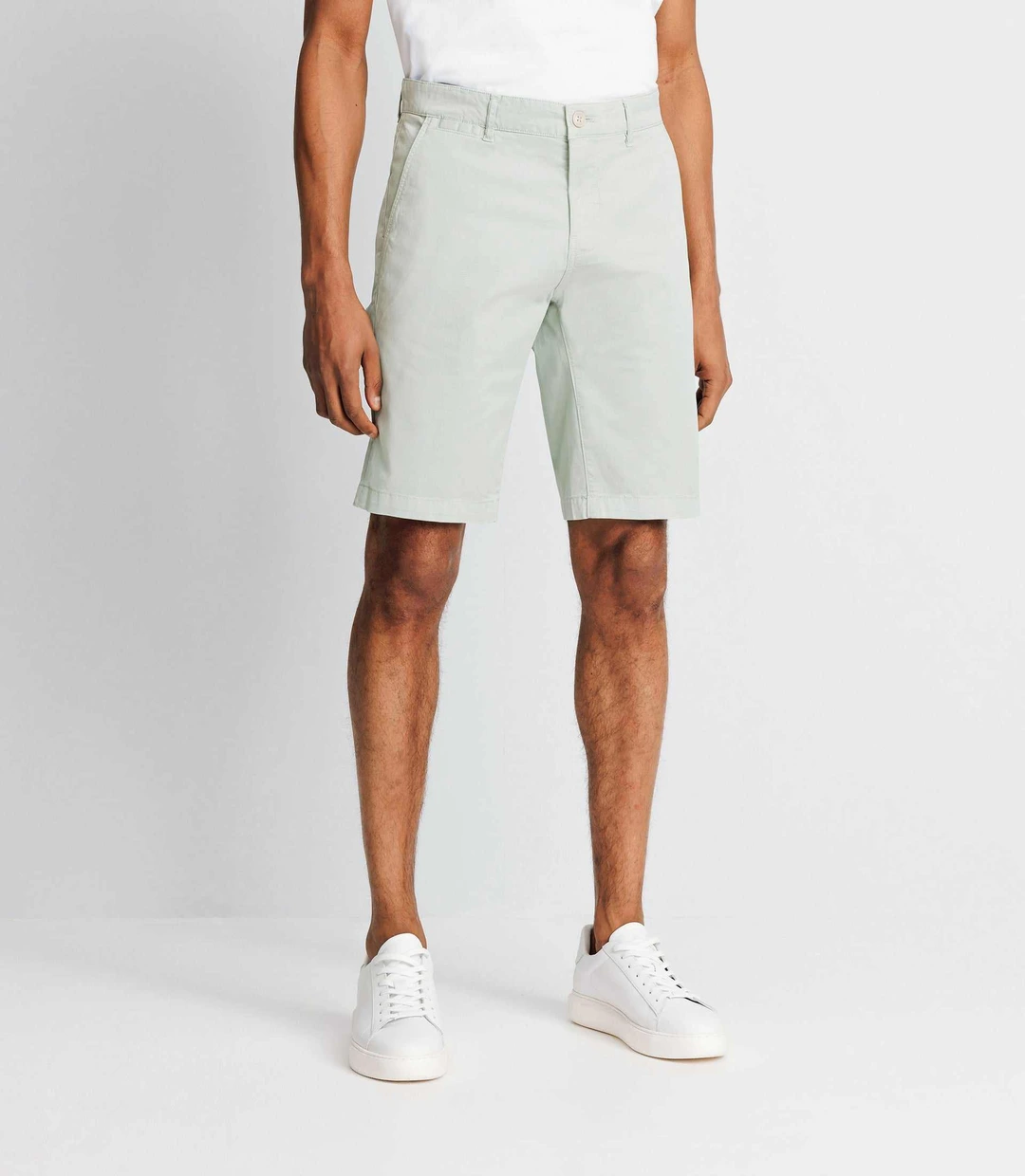 IZAC - Bermuda stretch vert clair