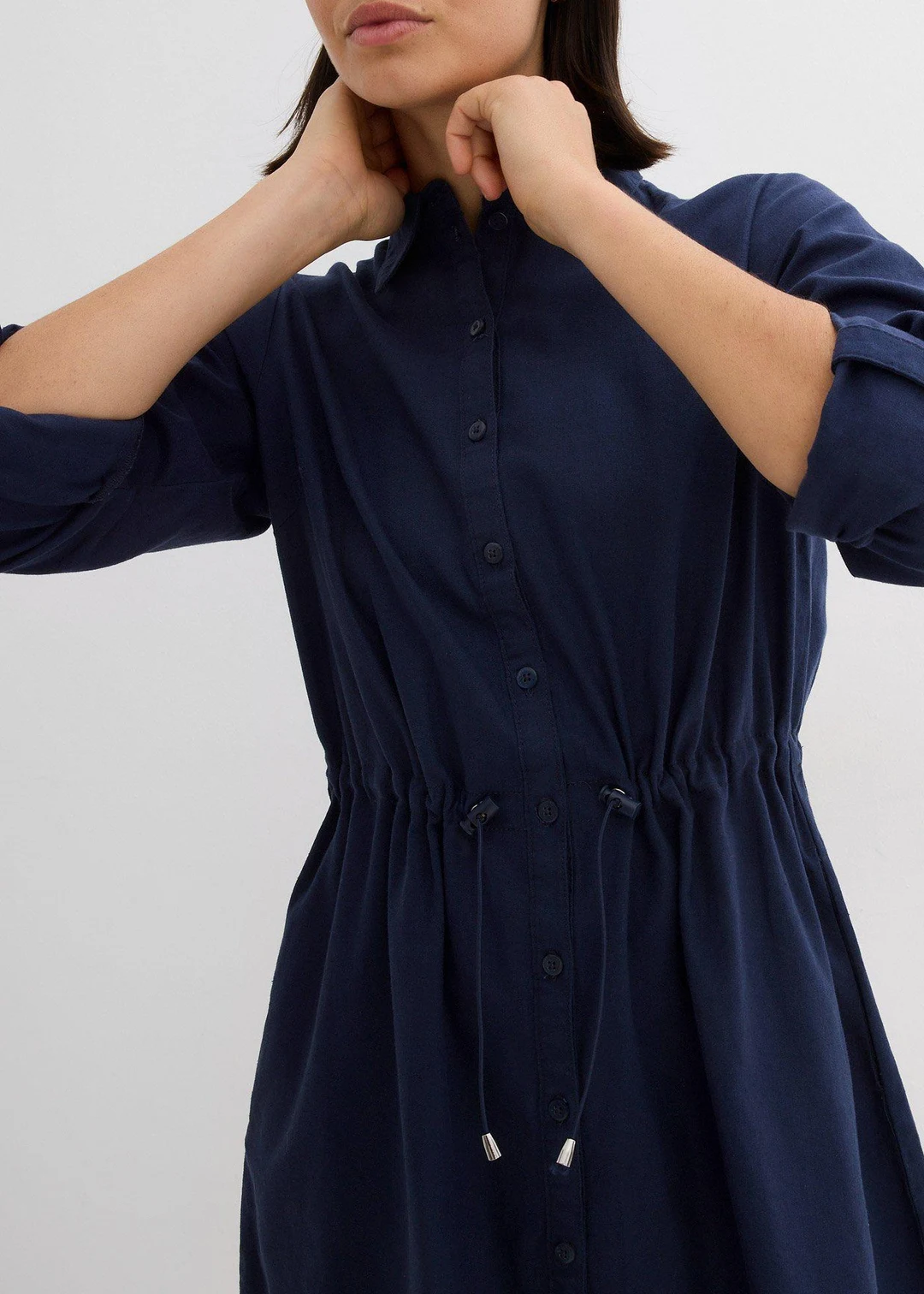 Robe-chemise en lin et coton - 3