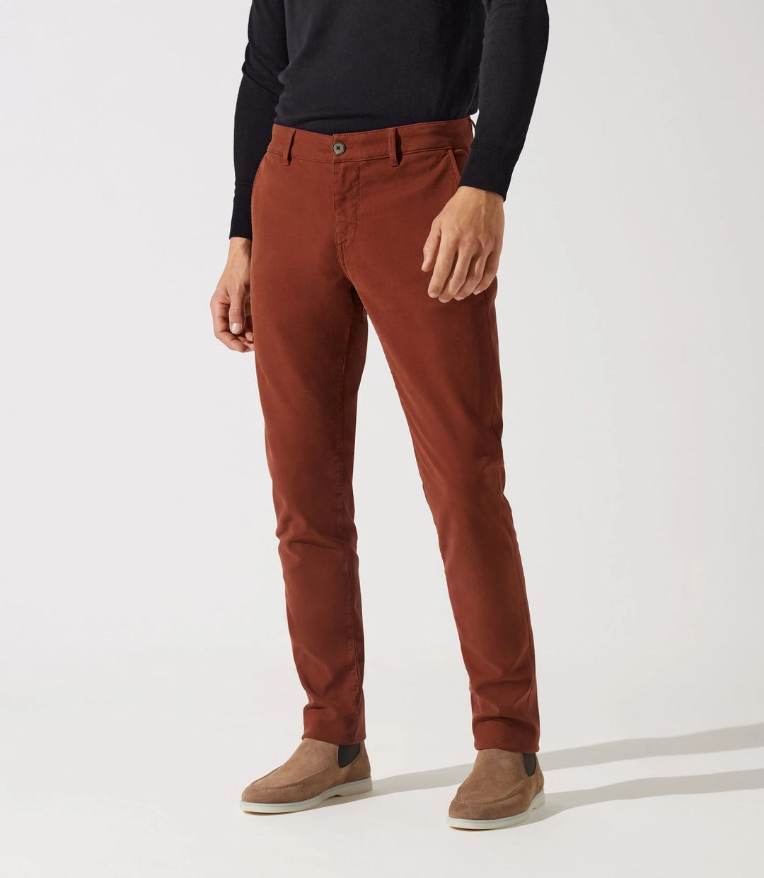 IZAC - Pantalon chino cannelle