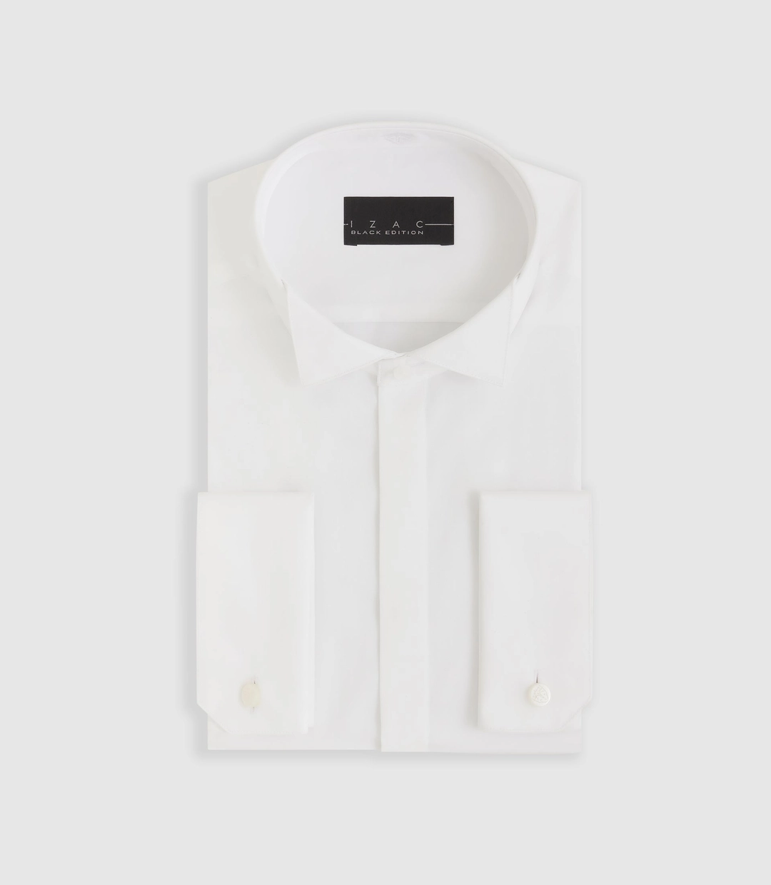 IZAC - Chemise de cérémonie en satin blanc ''Metaphor''