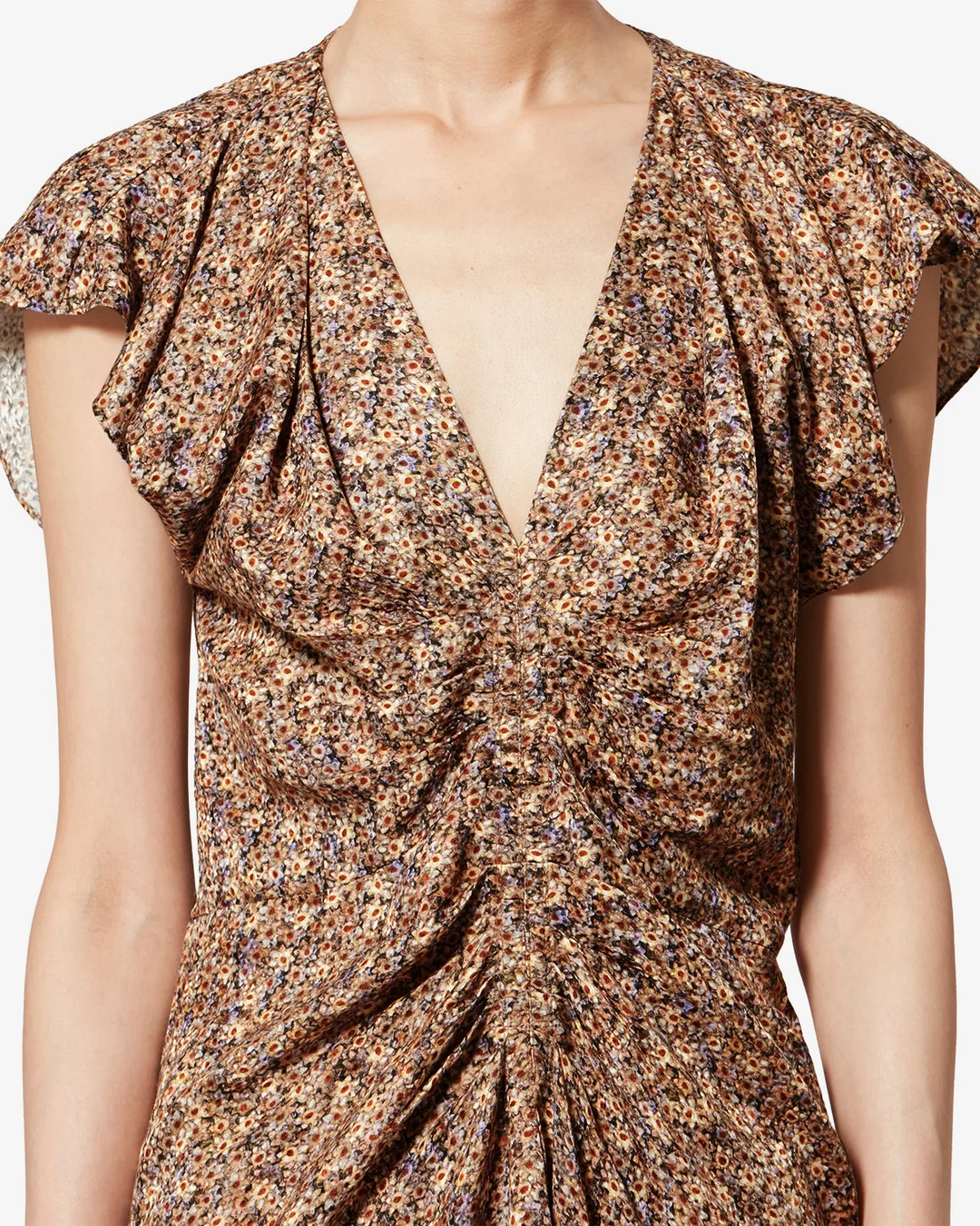 Robe Lyndsay En Soie - Femme - Ocre - Taille 44 - 2