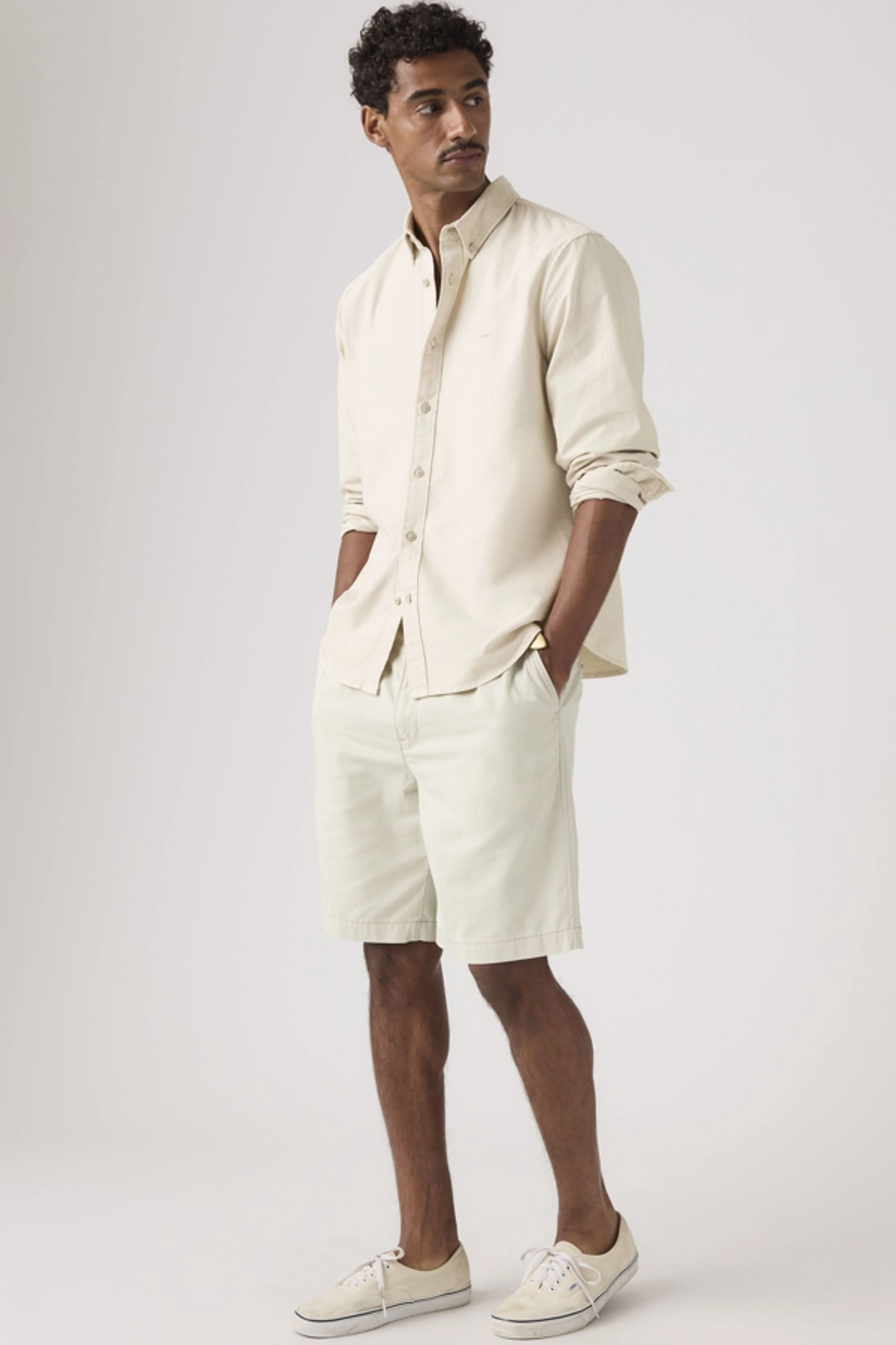 Levi's Short Baggy À Pinces - Homme - Blanc / Pumice Twill - 36