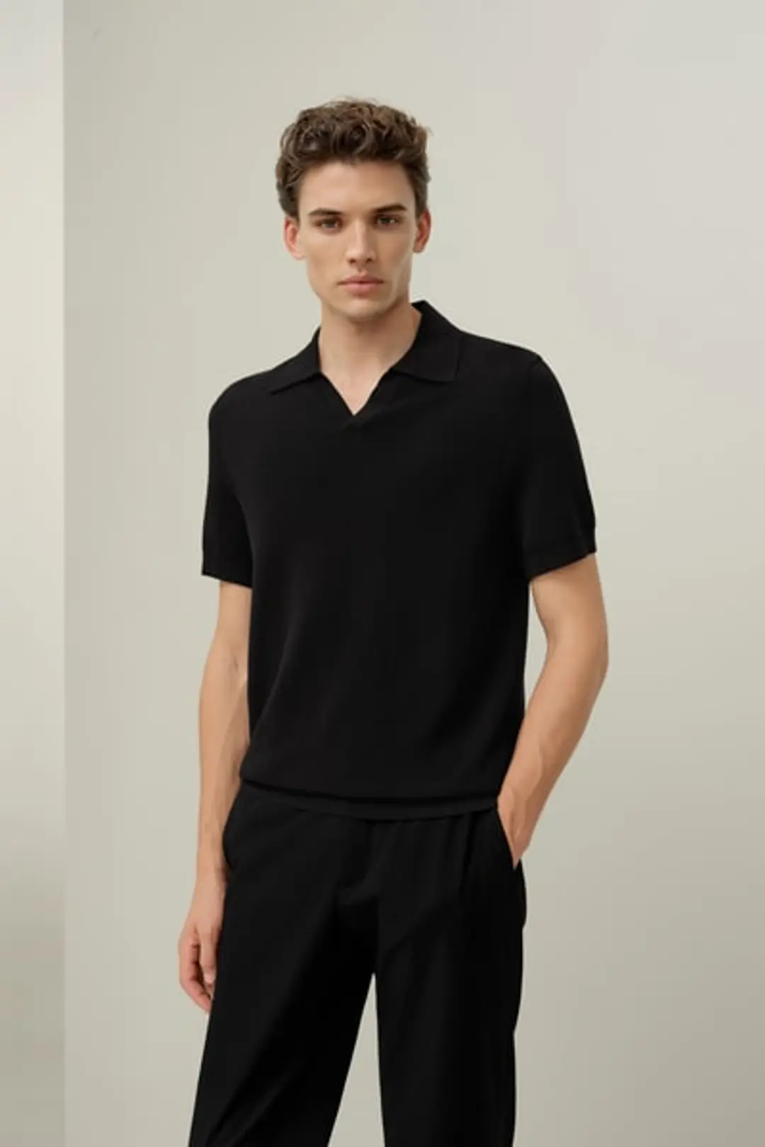 Polo Maille de Luxe Soie-Coton | Chemise Homme Respirante Coupe Régulière