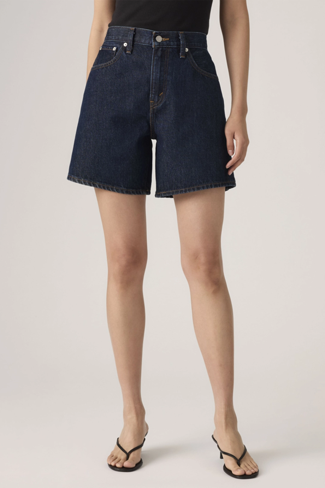 Levi's Short Baggy Taille Haute - Femme - Bleu / Far And Wide Short - 34 - 2