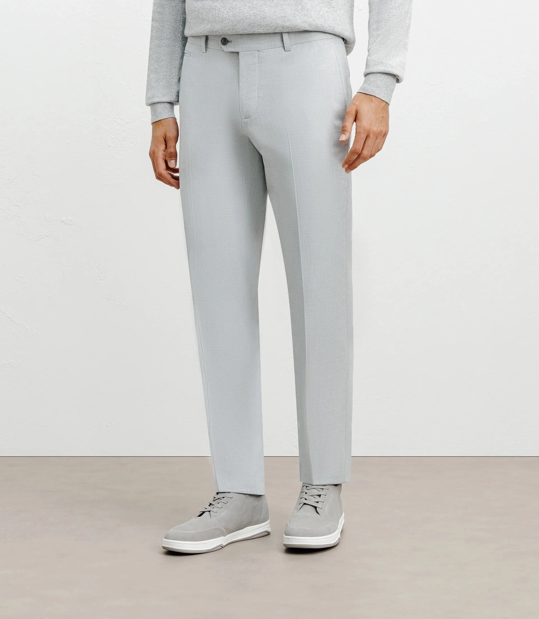IZAC - Pantalon ville gris clair