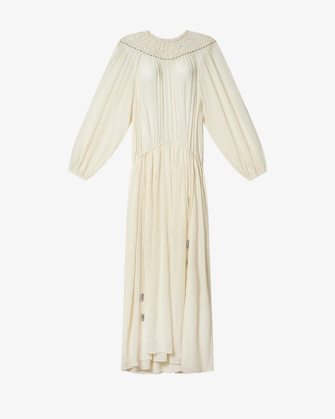 Robe Nydia - Femme - Écru - Taille40 - Isabel Marant - Collection Été Femme - Nouvelle Collection Capsule La Riviera