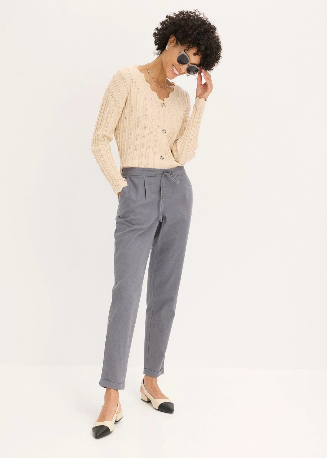Pantalon en lin mélangé - 2