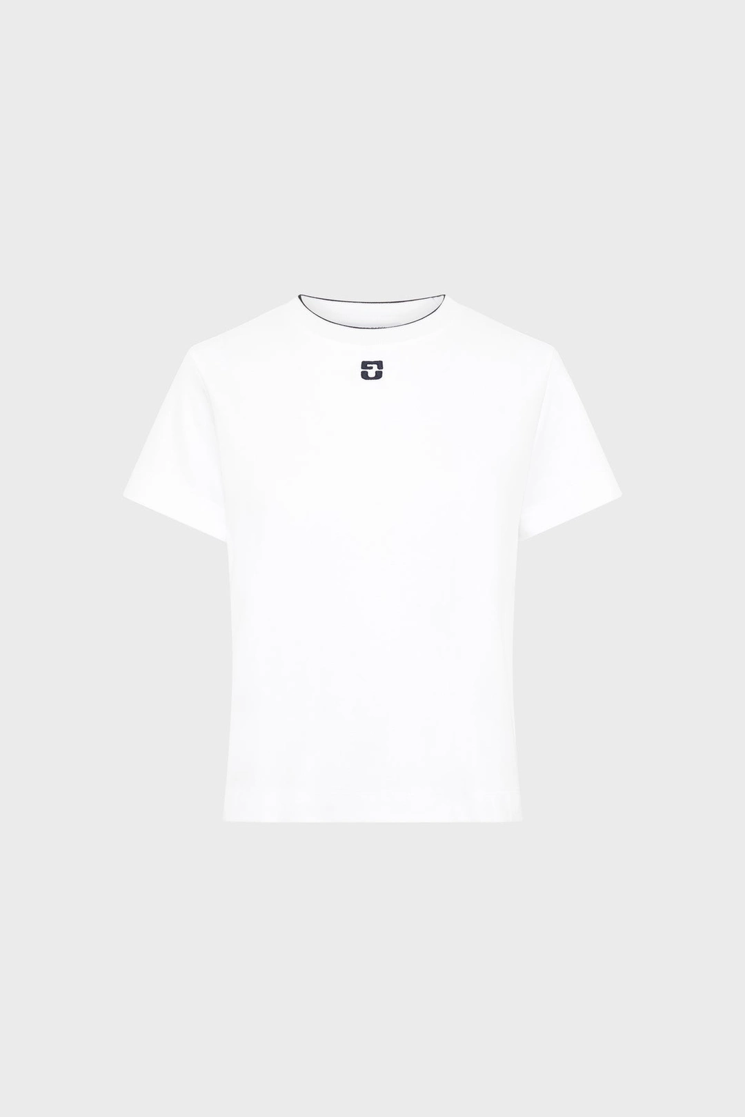 T-shirt en coton à monogramme - MAIANE - Blanc - 5