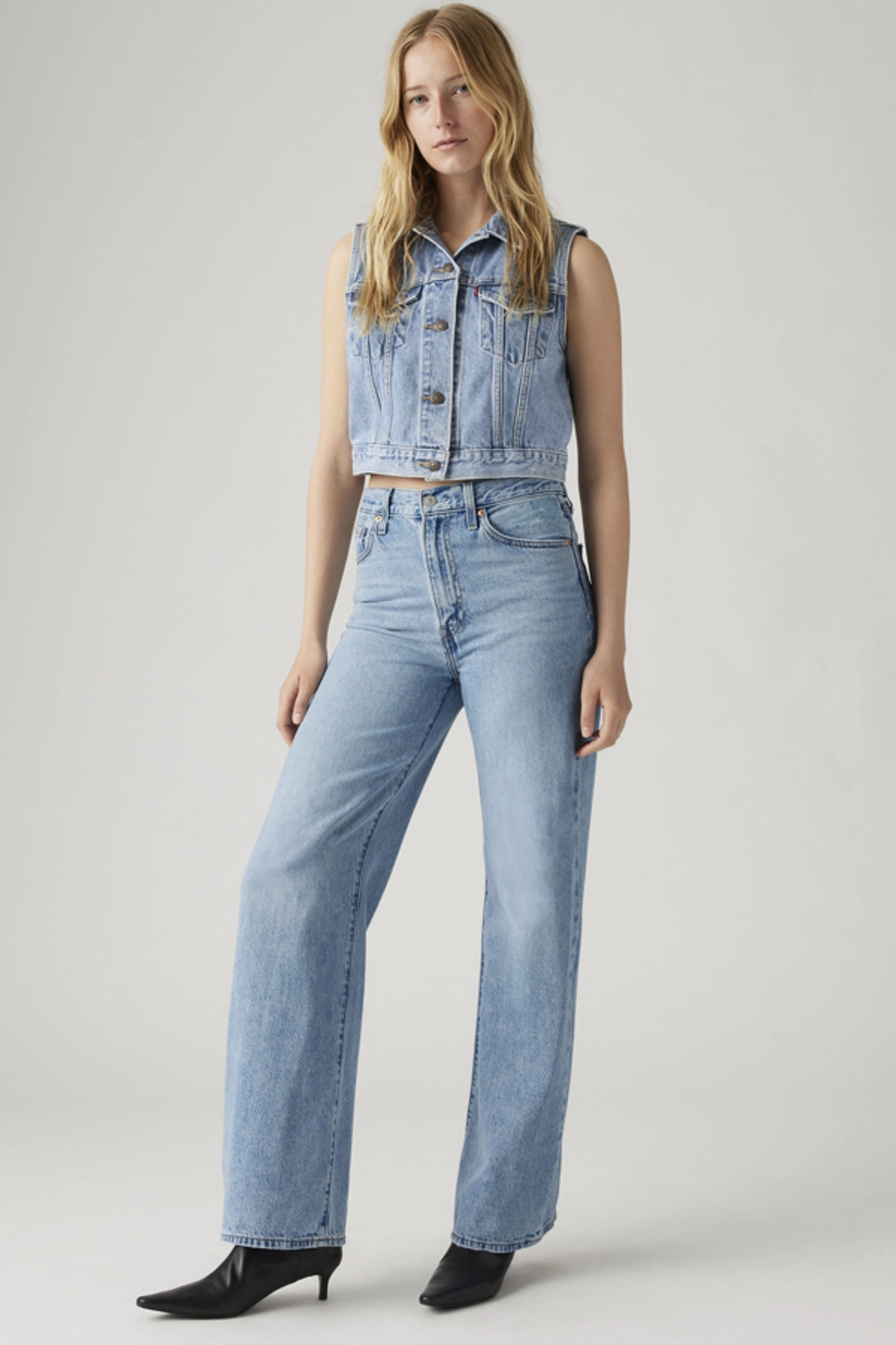 Levi's Pantalon Ribcage Wide Leg - Femme - Marron / Hot Fudge - 33X32