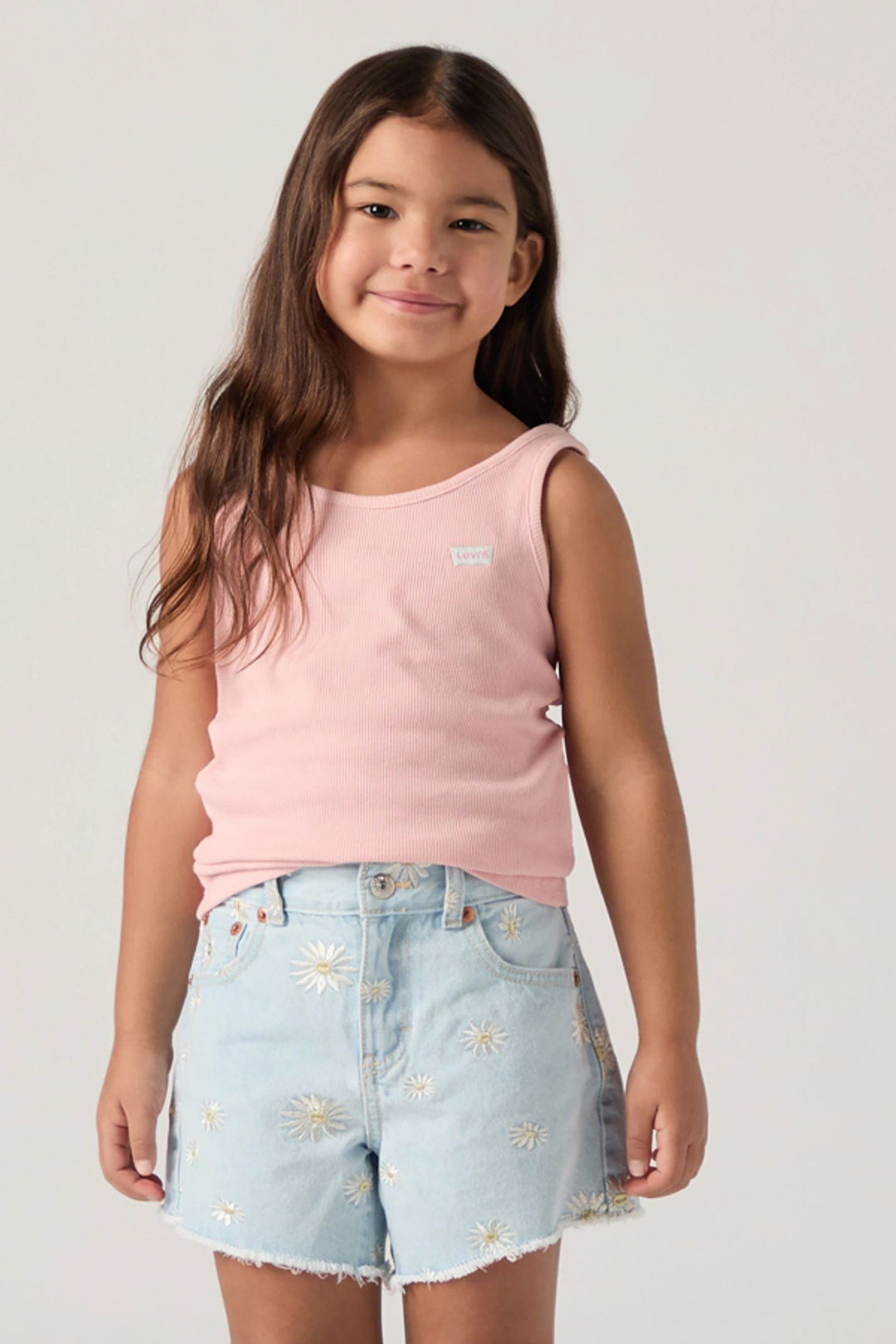 Levi's Teenager Meet And Greet Ribbed Tank Top - Femme - Rose / Coral Blush - 14A