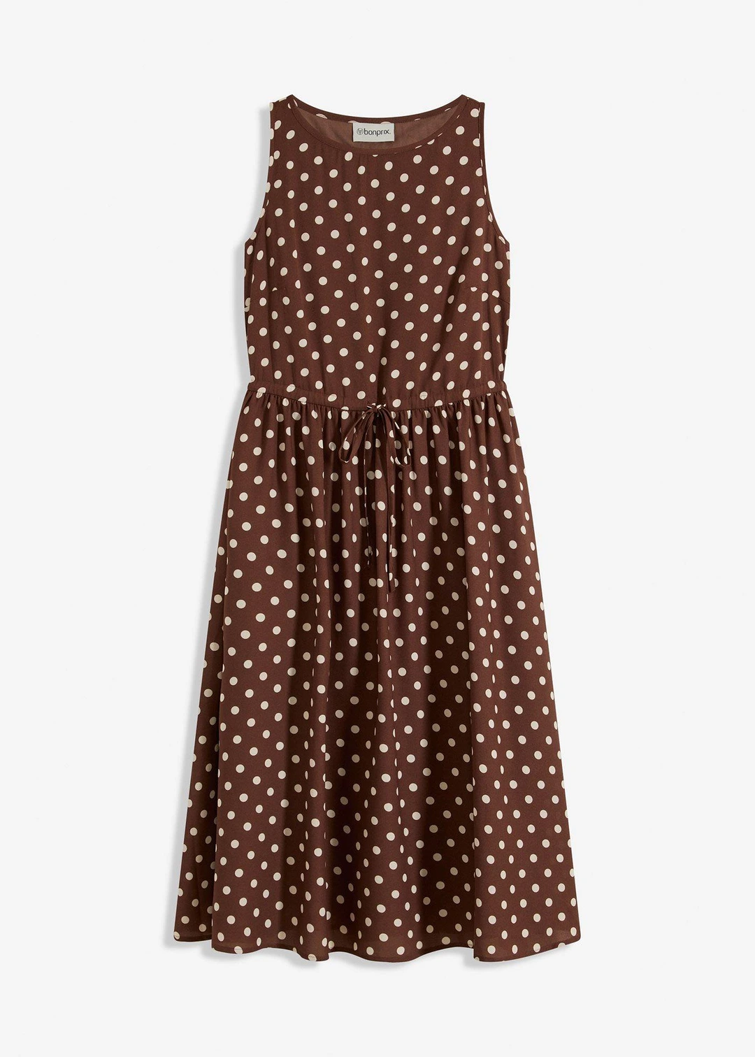 Robe midi avec lien à nouer