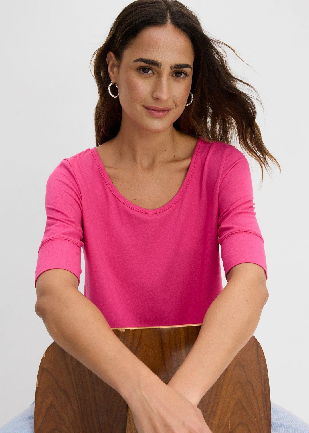 T-shirt doux en viscose extensible - 3