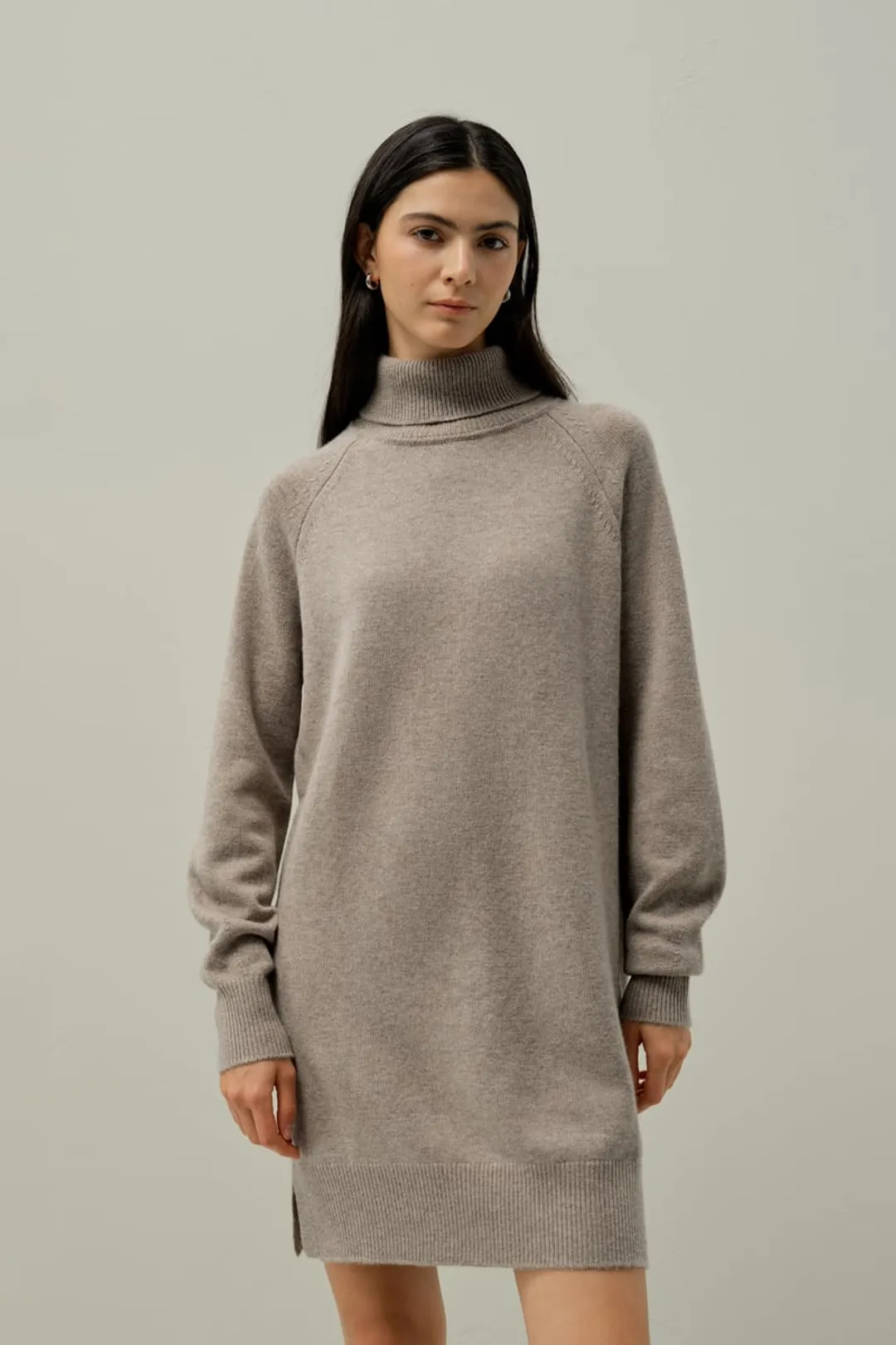 LILYSILK Pull Femme Hiver en Laine et Cachemire à Col Roulé Torsadé Toast M