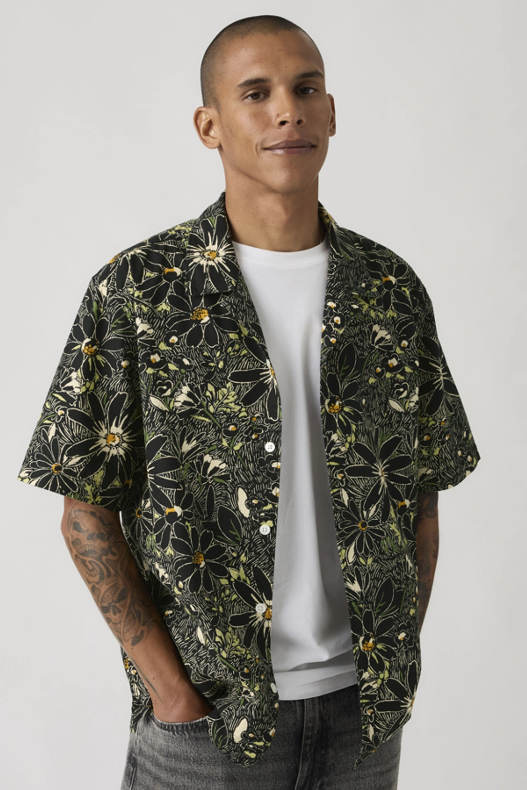 Levi's Chemise Camp Sunset - Homme - Bleu / Felix Indigo Dobby - 2XL