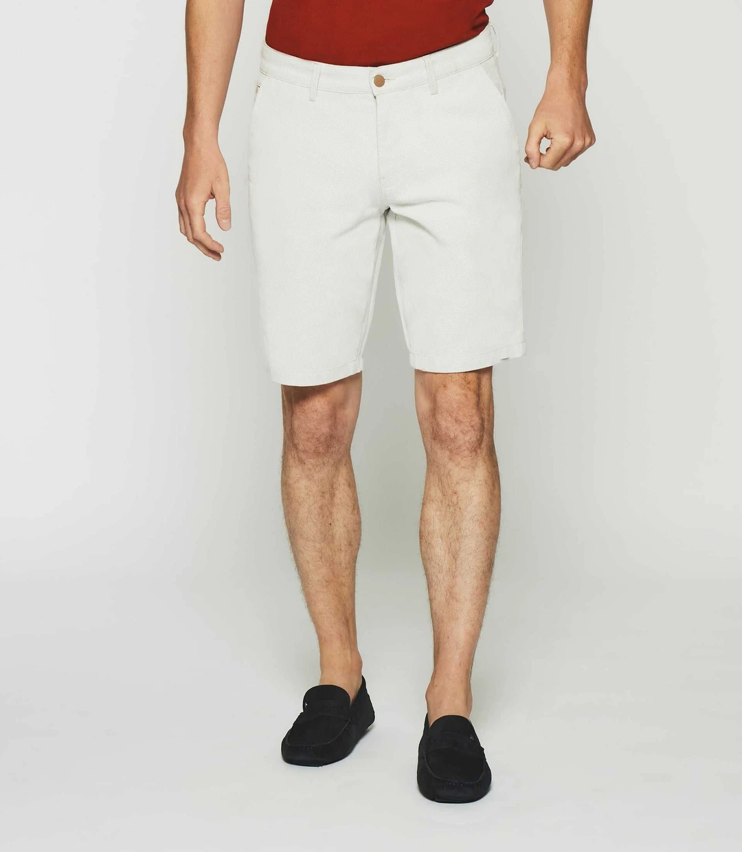 IZAC - Bermuda en coton beige