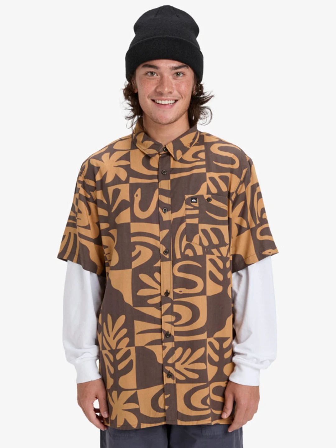 Safe Paradise - Chemise manches courtes pour Homme Noir
