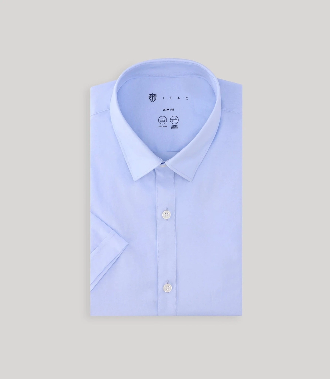 IZAC - Chemise ville unie ciel