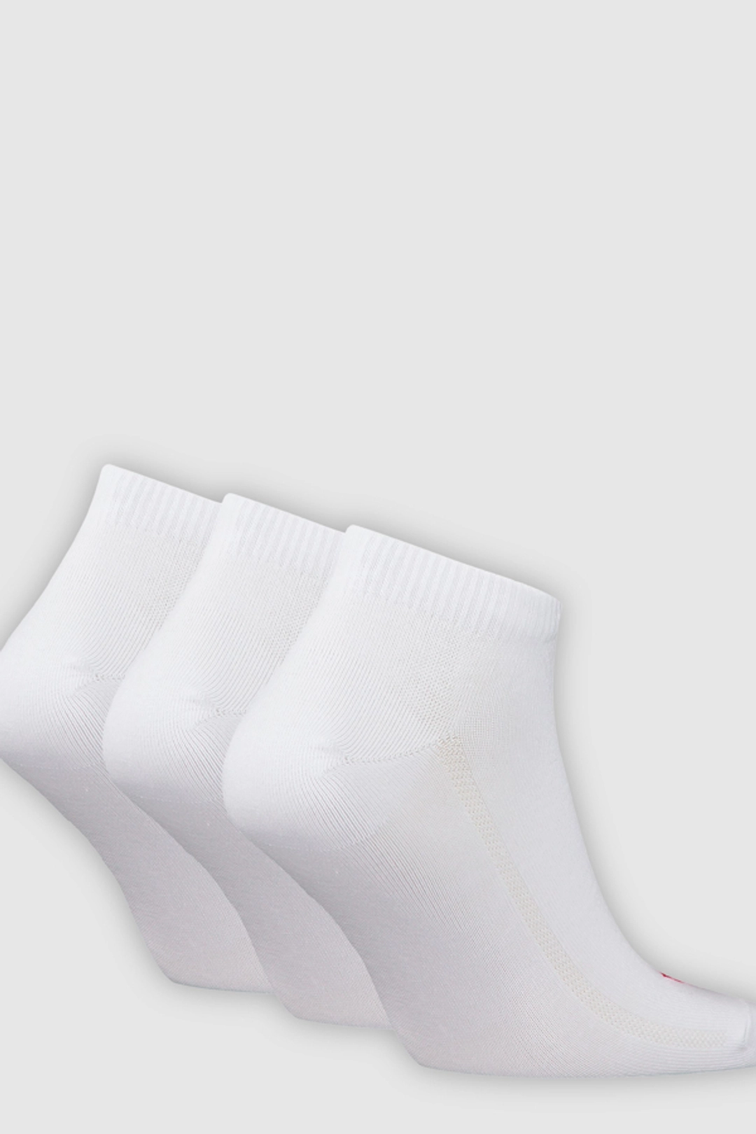 Levi's Chaussettes Basses En Coton Recyclé Logo Batwing Lot De 3 - Homme - Blanc / White - 43 - 2