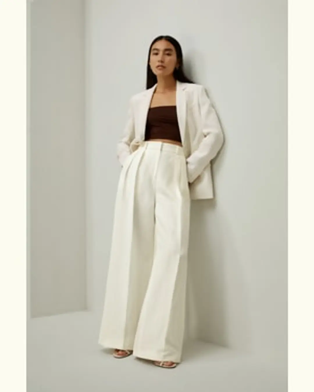 LILYSILK Pantalons En Soie Pantalon Large En Soie Soie De Mûrier Et Lin Simple Et Classique Terracotta 36