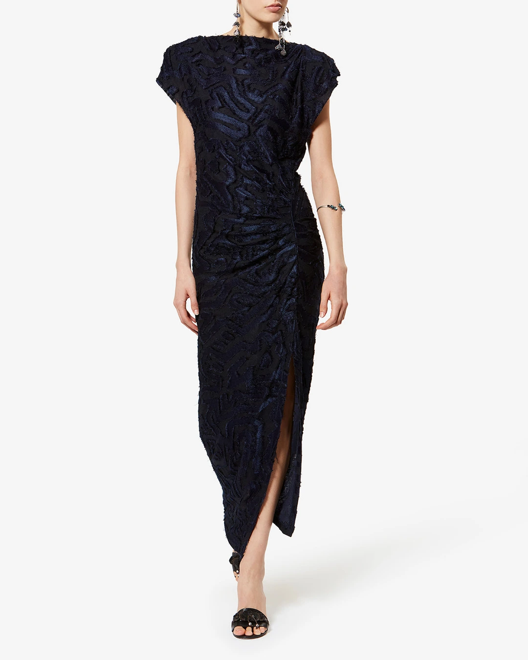 Robe Ladan - Femme - Bleu Nuit - Taille 42 - 4