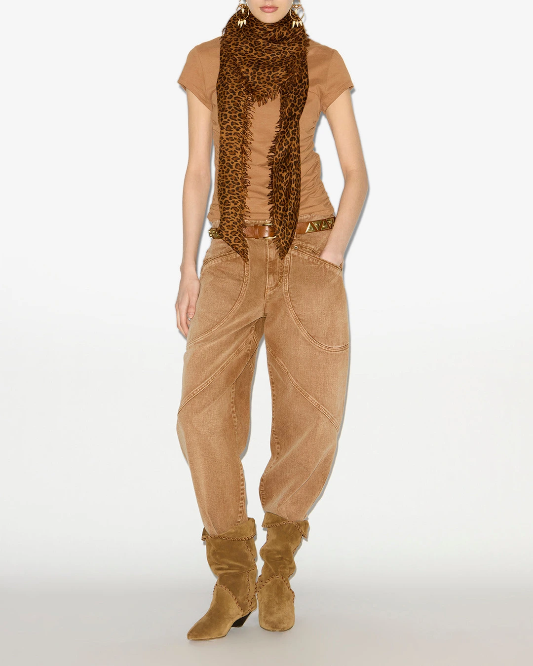 T-shirt Maelie - Femme - Caramel - Taille L