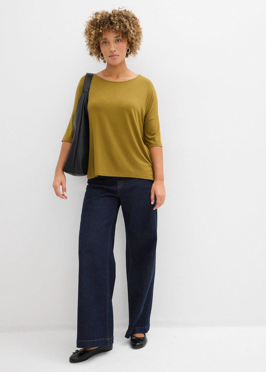 T-shirt boxy en viscose extensible - 2
