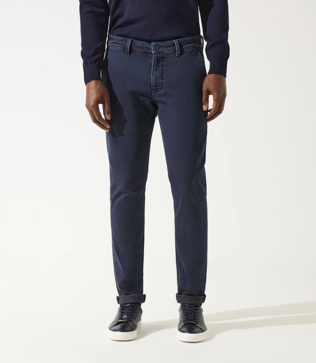IZAC - Pantalon chino marine VAILLE