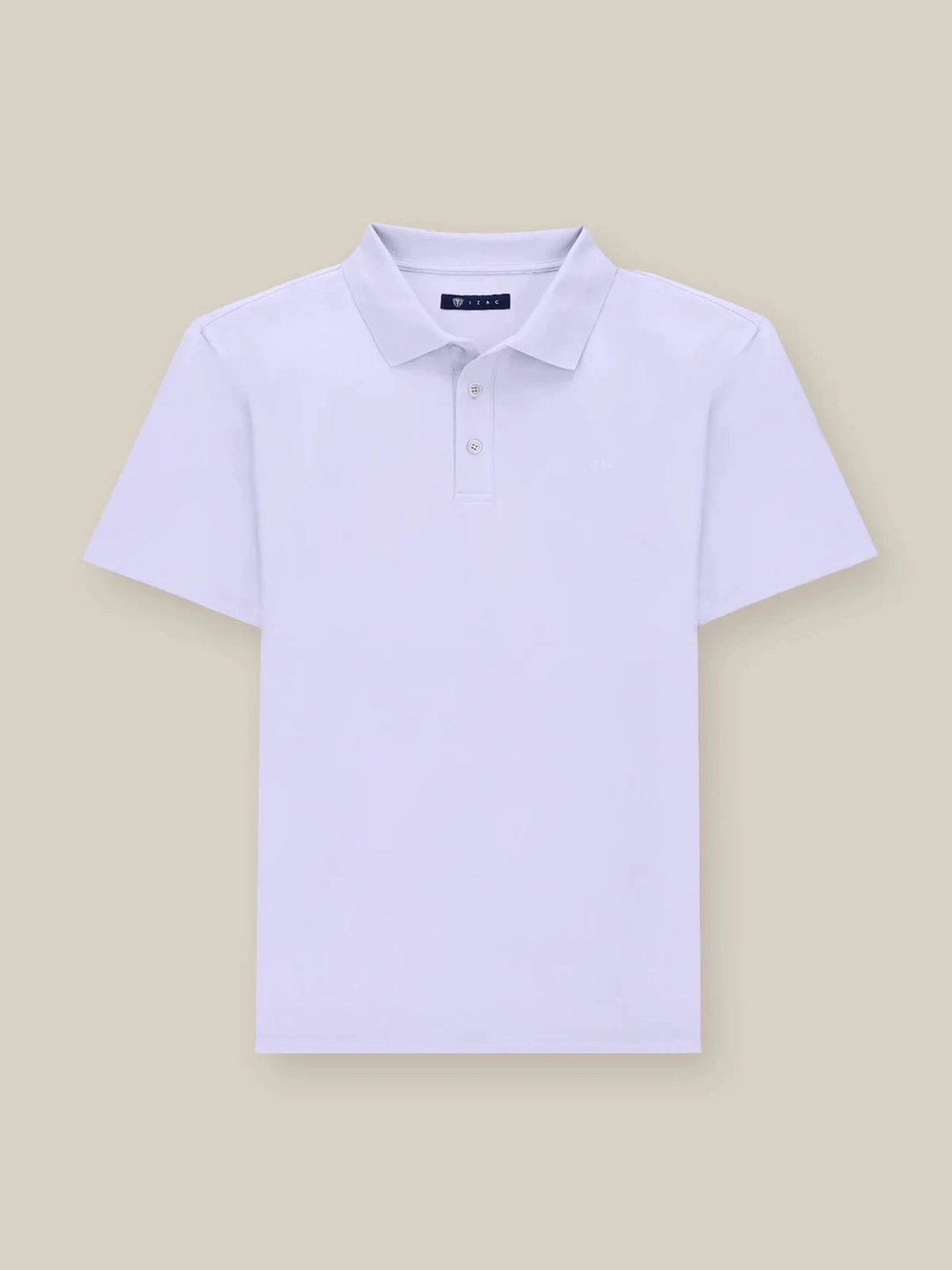 IZAC - Polo boutonné parme