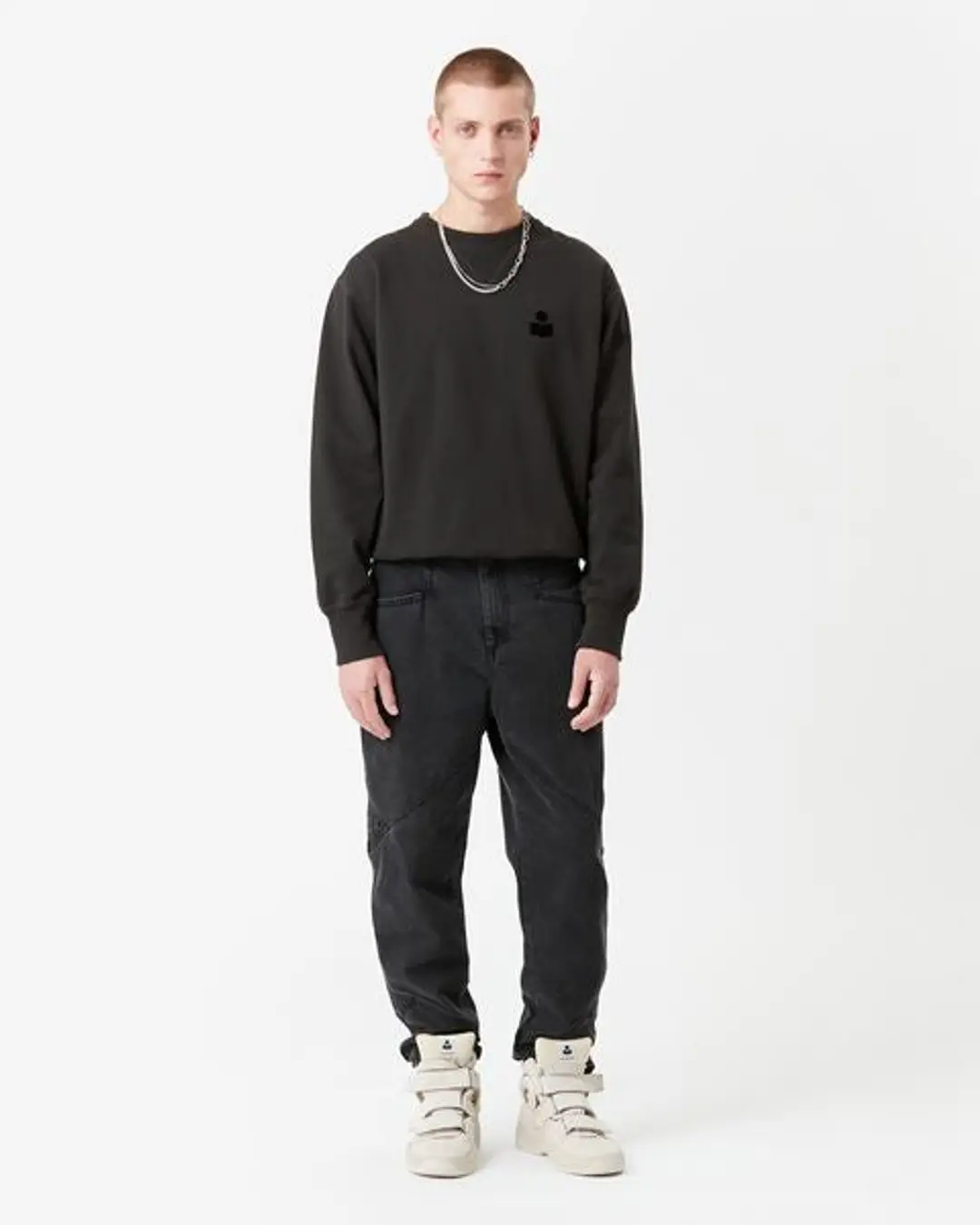 Sweatshirt Mike - Homme - Écru - Taille XL - 5