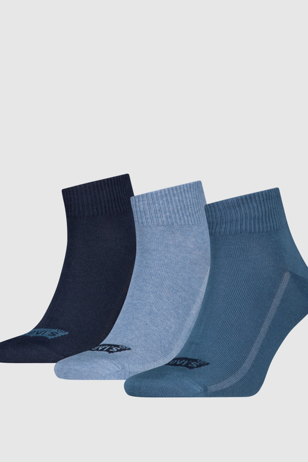 Levi's Chaussettes Basses Batwing Lot De 3 - Homme - Blanc / White - 39