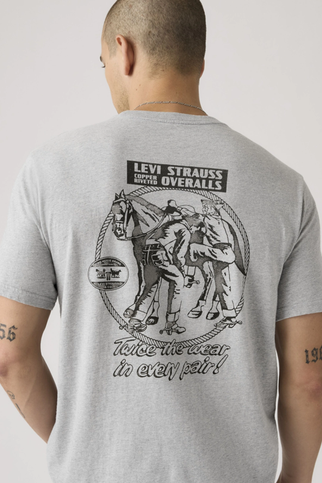 Levi's T Shirt Graphique Relaxed - Homme - Noir / Jet Black - 2XL