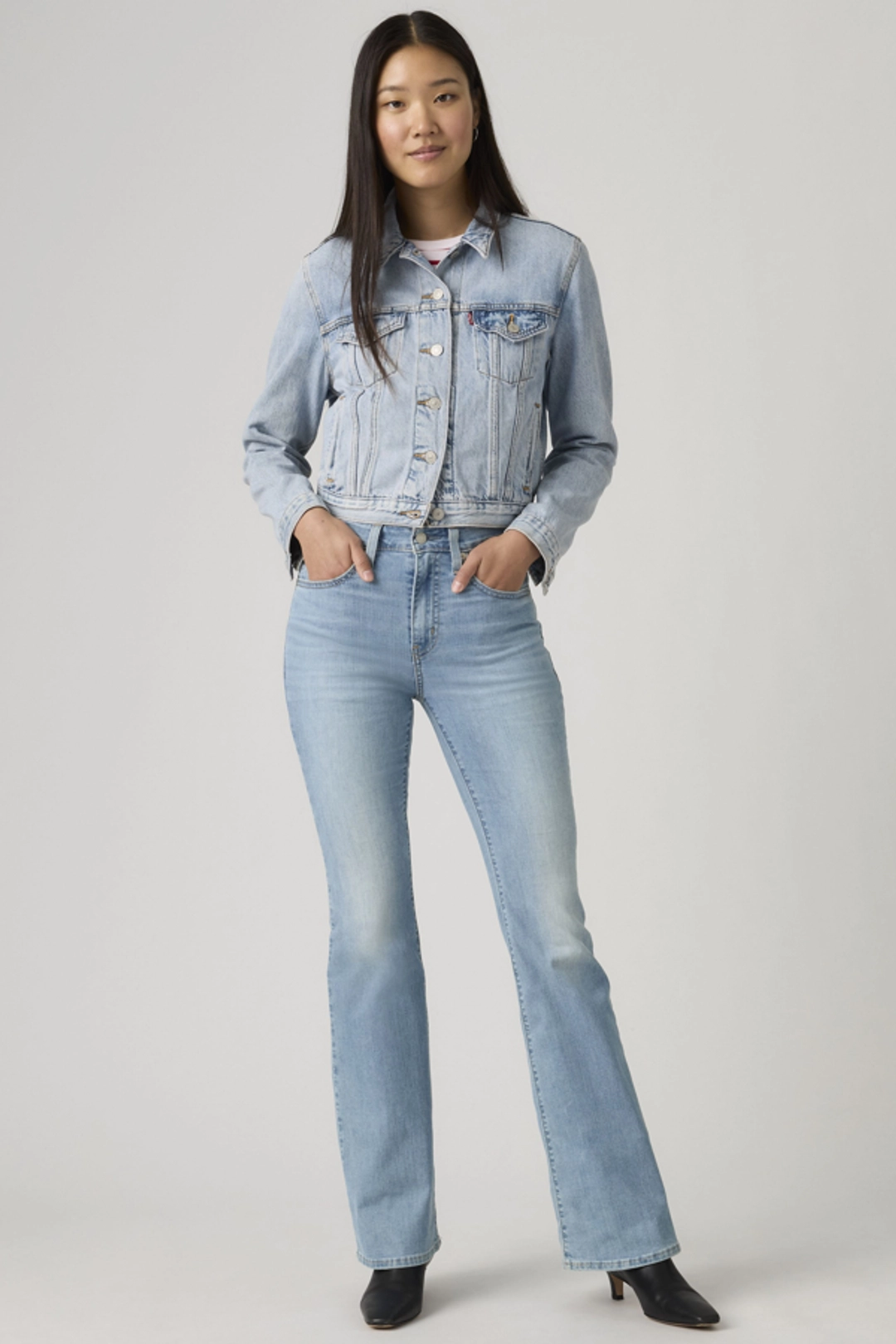 Levi's Jean 726 Taille Haute Flare - Femme - Noir / Midnight Gaze - 34X32