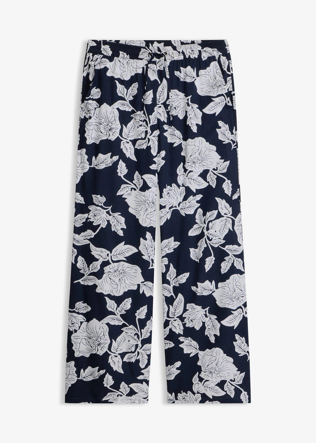Pantalon palazzo en viscose fluide