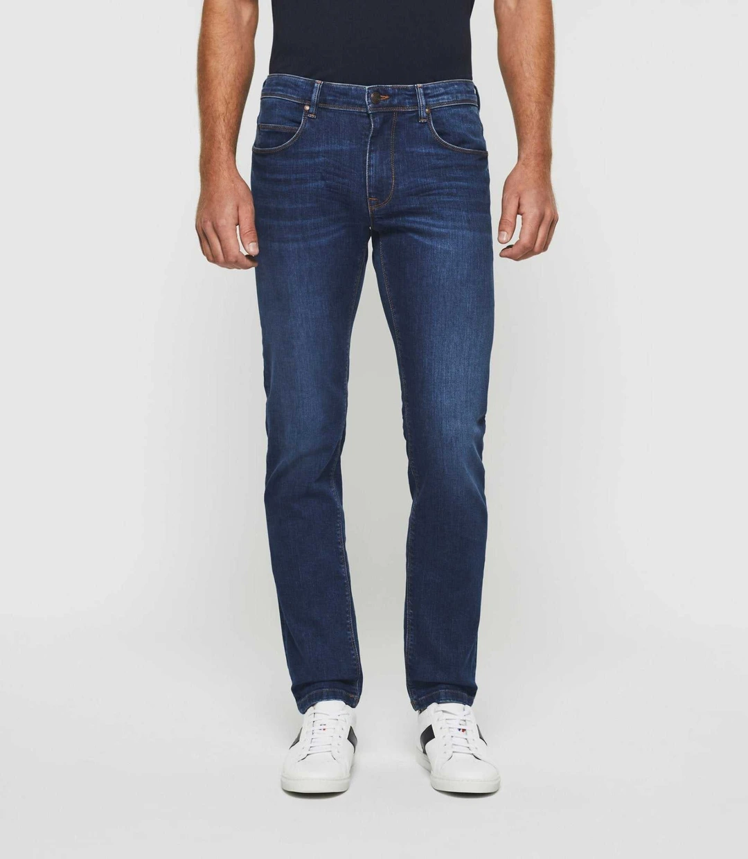 IZAC - Jean straight hydroless bleu moyen ''Techno''