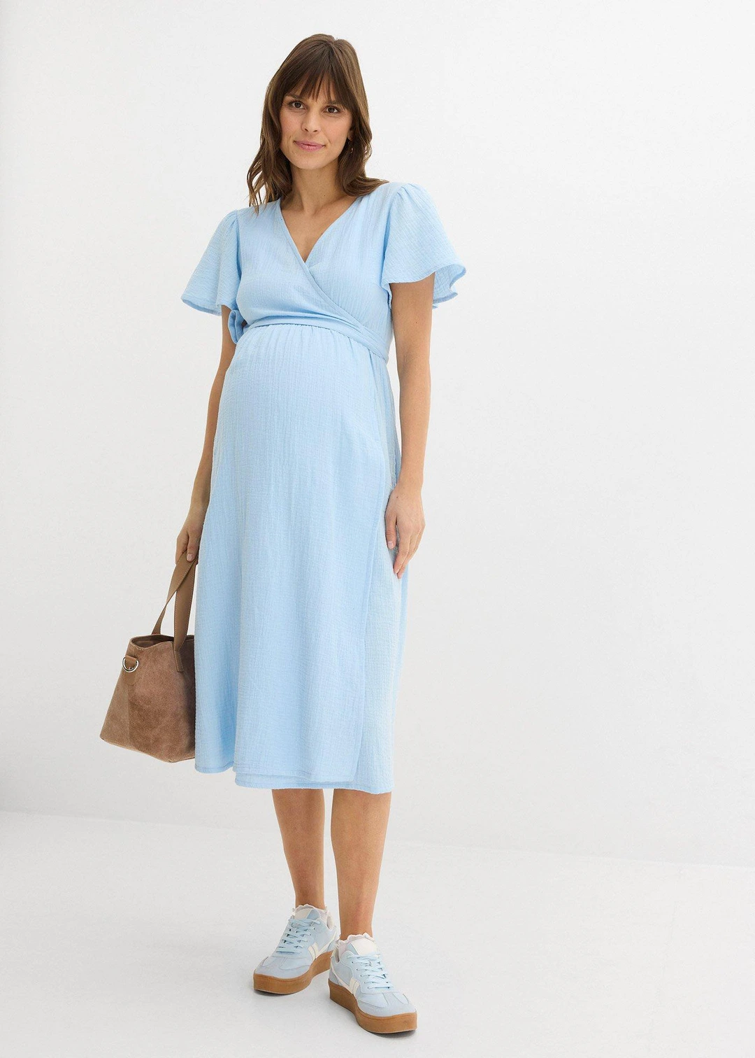 Robe de grossesse et d’allaitement en gaze de coton - 2