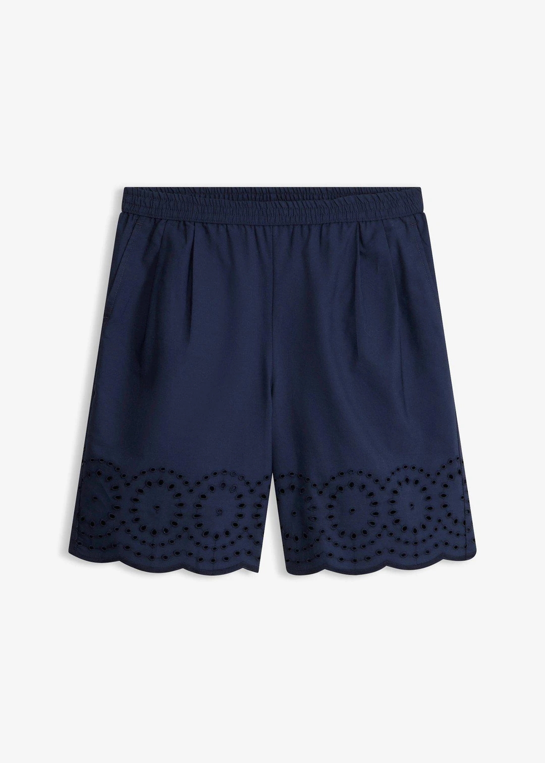 Short 100% coton avec taille élastiquée