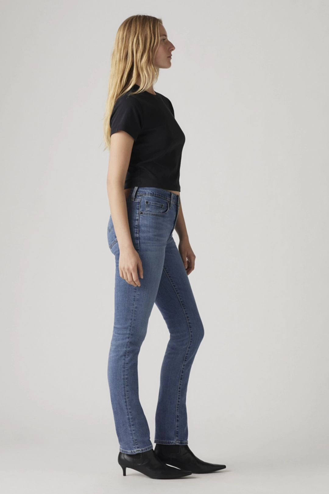 Levi's Jean 724 Taille Haute Droit - Femme - Bleu / Blue Wave Mid - 30X30 - 2