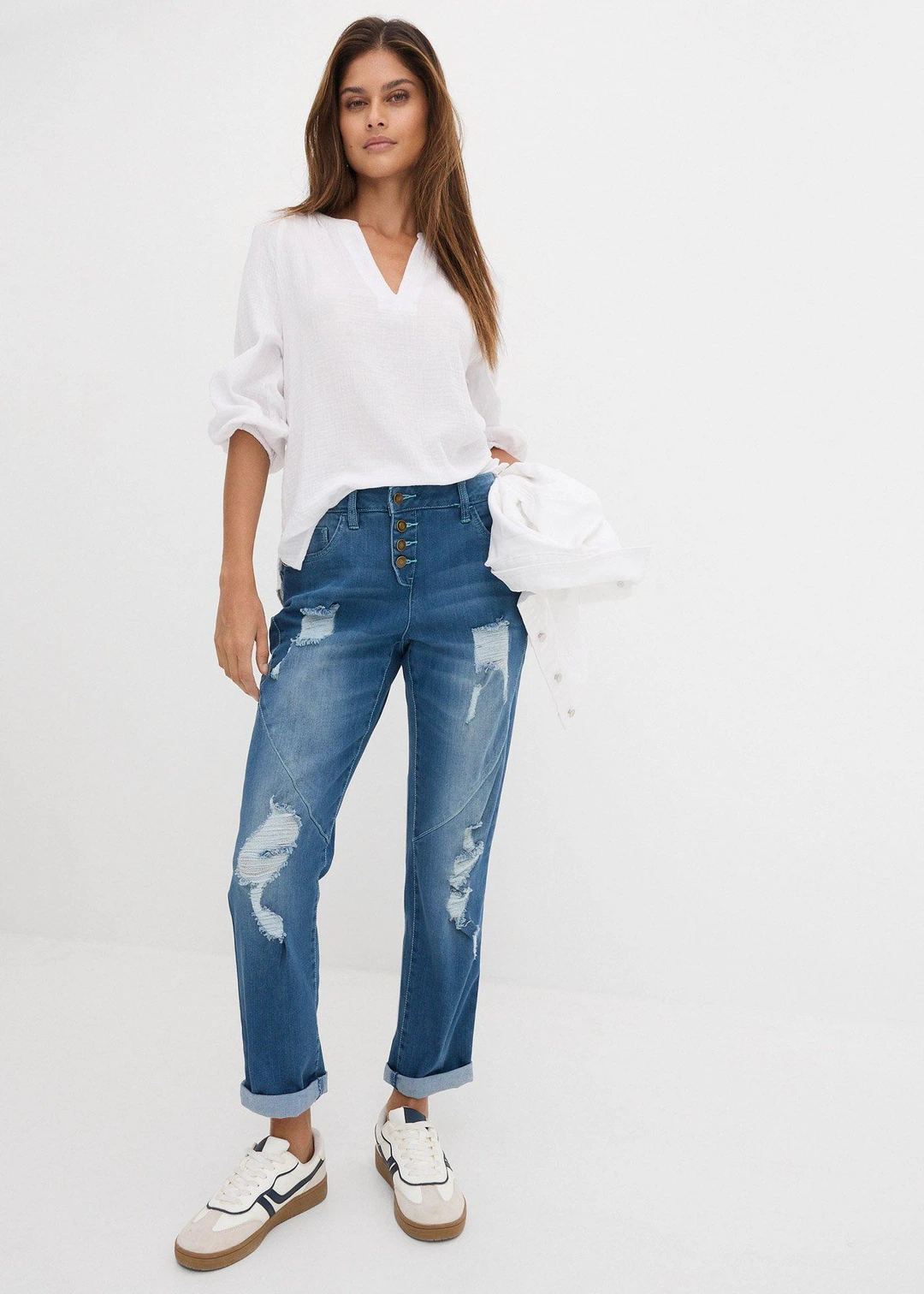 Jean boyfriend taille mi-haute - 2