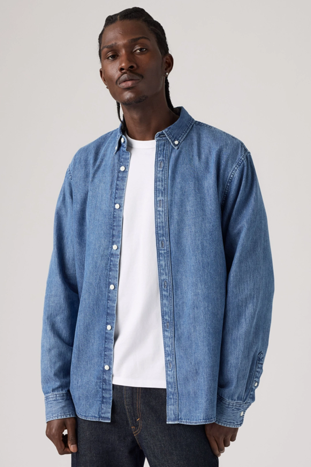 Levi's Classic Relaxed Shirt - Homme - Délavage Moyen / Estella Mid Wash - S