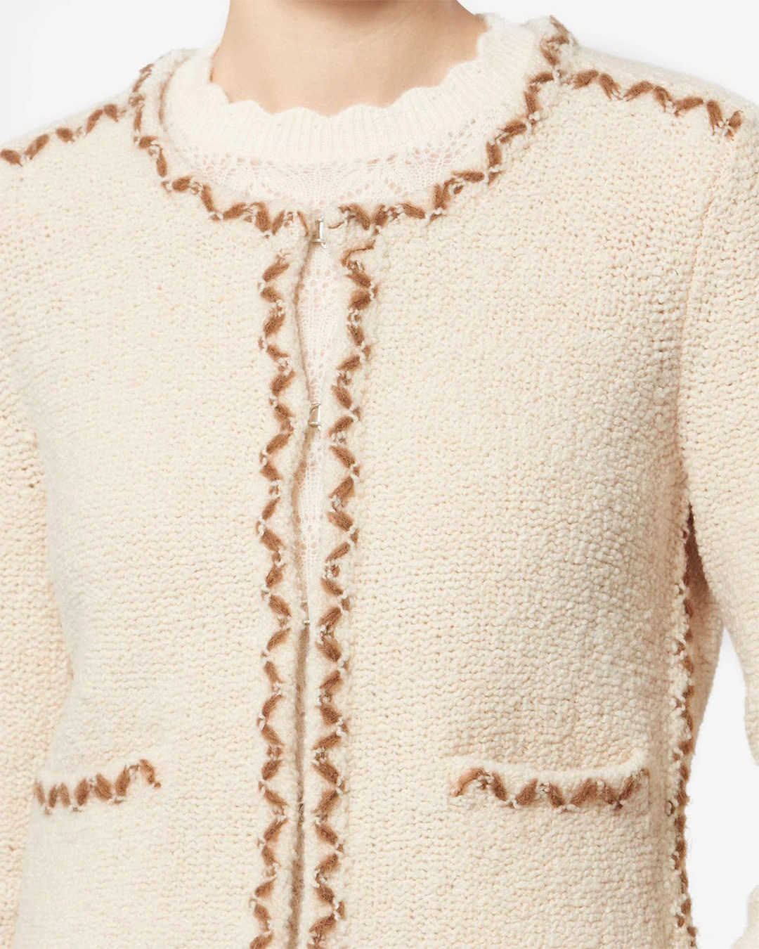Cardigan Rochelle - Femme - Écru-bronze - Taille 44 - Marant Étoile - 2