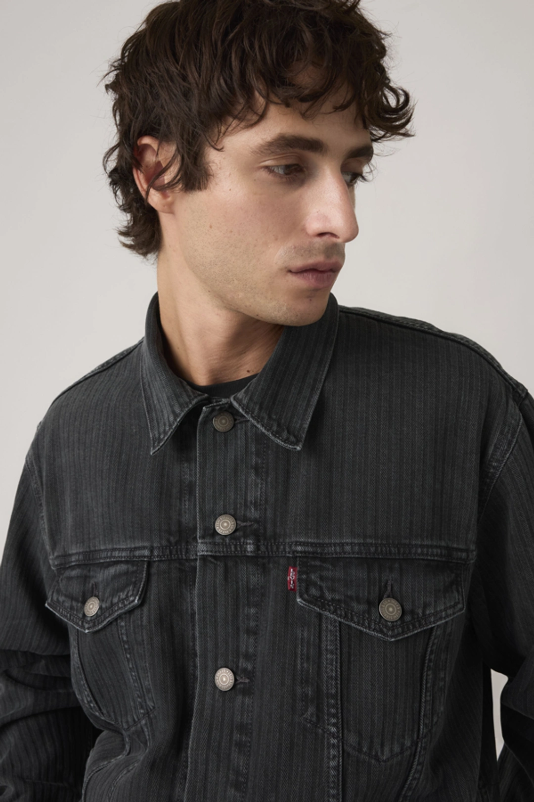 Levi's Veste Trucker Relaxed Type III - Homme - Blanc / Moonstruck - 2XL - 2